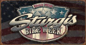 Sturgis Bike Rally Motorcycle Tin Sign #1397