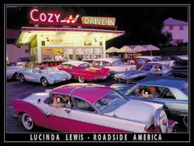 Cozy Hot Rod Diner Tin Sign #894