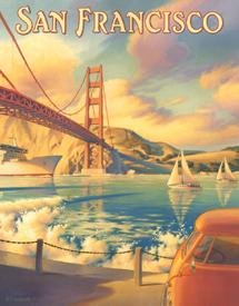 San Francisco Beach Tin Sign #1266