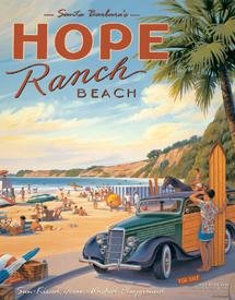 Santa Barbara Beach Tin Sign #1268