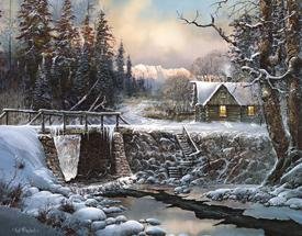 Log Cabin Creek Tin Sign #1032