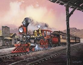 Steam Engine Train Tin Sign #1031