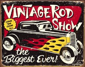 Hot Rod Show Tin Sign #1324