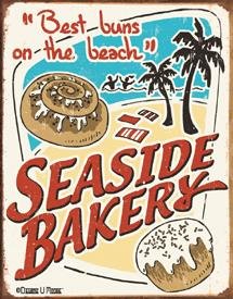 Seaside Bakery Tin Sign #1195