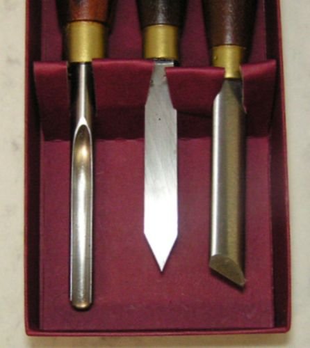 Crown New 3 PC Pen Turning Tools Set # 296A