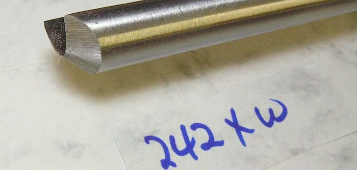 CROWN HSS 1.2" 'Masterflute' Bowl Gouge Tools 242XW