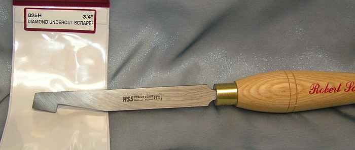 Sorby Woodturning Diamond Undercut Scraper 3.4" 825H