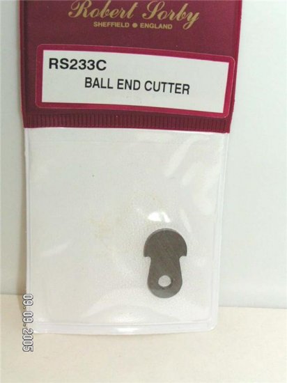 SORBY NEW Ball End Cutters Wood Turning RS233C