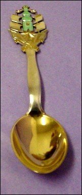 1930 Michelsen Sterling Enamel Spoon