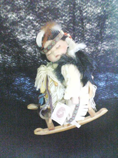 rocking horse indian doll