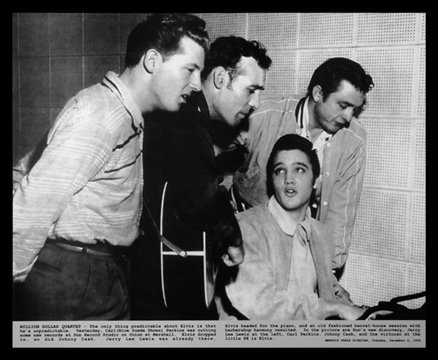 MILLION DOLLAR QUARTET POSTER 1956 Elvis Presley RARE