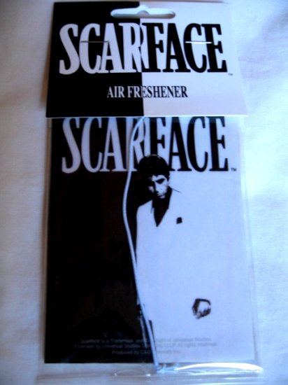 Scarface Al Pacino Air Freshener Movie Black & White Silhouette Design