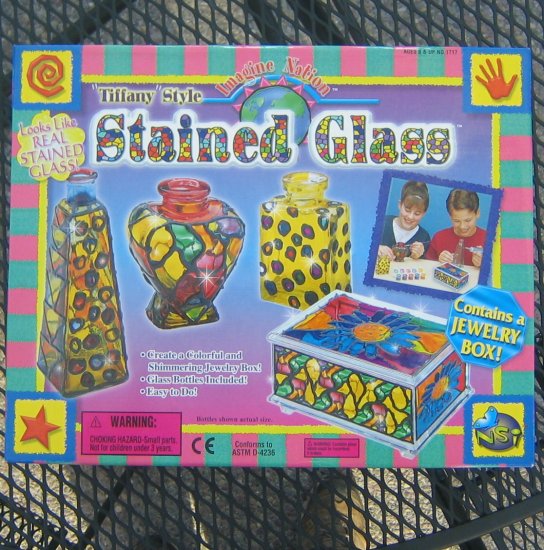 CRAFT: Tiffany Style Stained Glass Kit for Kids by Imagine Nation â Ages 8 & up