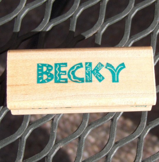 Becky Rubber Stamp - Rubber Stampede