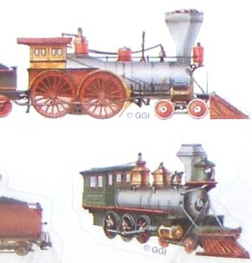 Gibson Stickers - Train Engines - Assorted