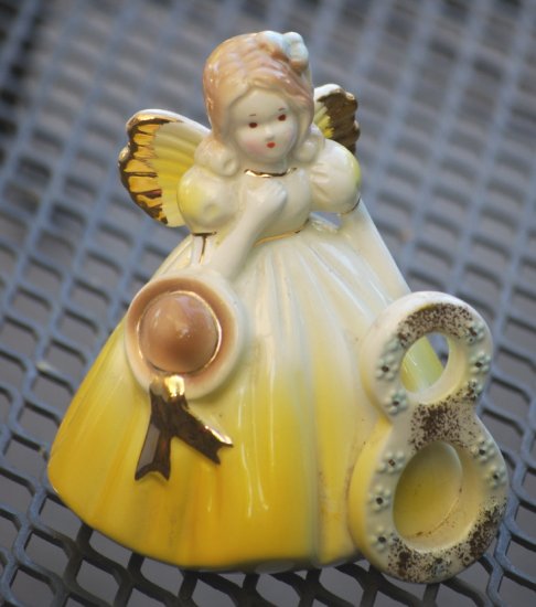 Josef Originals China Doll Figurine 8 Vintage Collectable Gold November