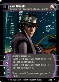 #042 Zam Wesell (D) Star Wars TCG JG