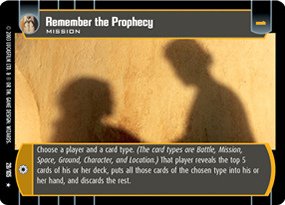 #029 Remember the Prophecy Star Wars TCG JG