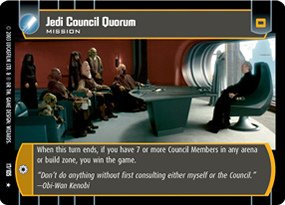 #017 Jedi Council Quorum Star Wars TCG JG