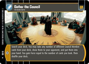 #013 Gather the Council Star Wars TCG JG