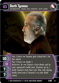 #009 Darth Tyranus (F) Star Wars TCG JG