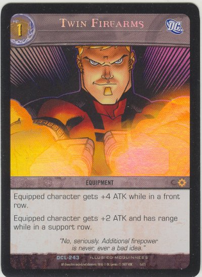 Twin Firearms FOIL DCL-243 (U) DC Legends VS System TCG