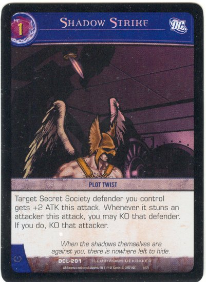 Shadow Strike FOIL DCL-201 (C) DC Legends VS System TCG