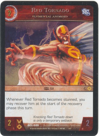 Red Tornado, Elemental Android FOIL DCL-026 (C) DC Legends VS System TCG