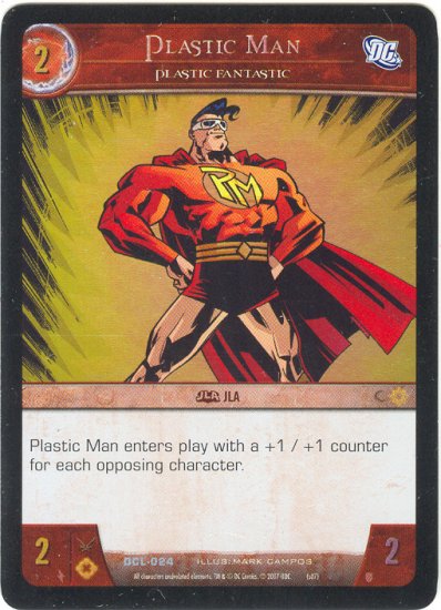 Plastic Man, Plastic Fantastic FOIL DCL-024 (U) DC Legends VS System TCG