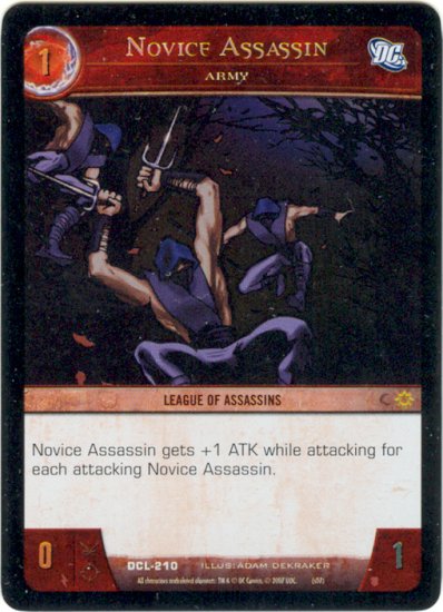 Novice Assassin FOIL DCL-210 (C) DC Legends VS System TCG