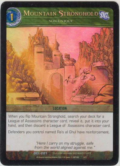 Mountain Stronghold FOIL DCL-221 (U) DC Legends VS System TCG