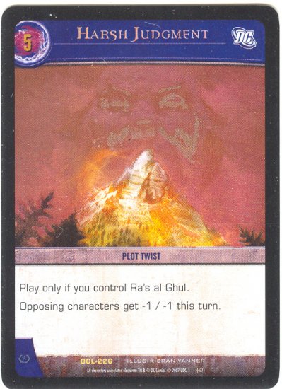Harsh Judgment FOIL DCL-226 (R) DC Legends VS System TCG