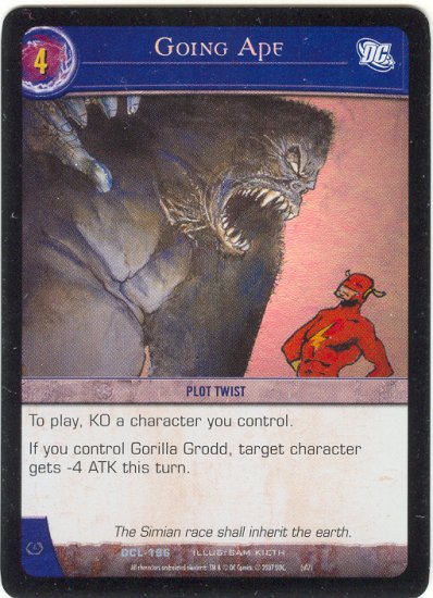 Going Ape FOIL DCL-196 (U) DC Legends VS System TCG
