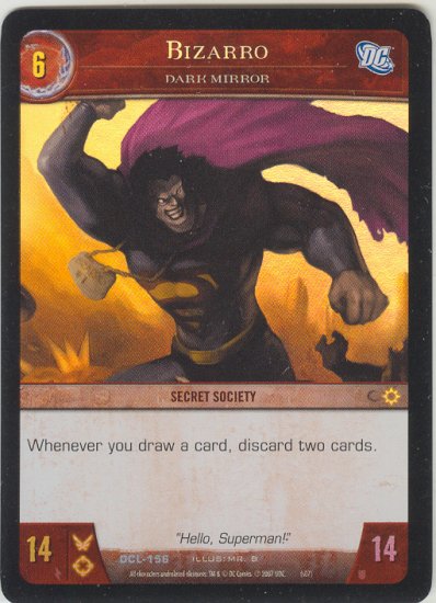Bizarro, Dark Mirror FOIL DCL-156 (U) DC Legends VS System TCG