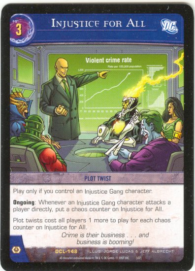 Injustice for All DCL-148 (R) DC Legends VS System TCG