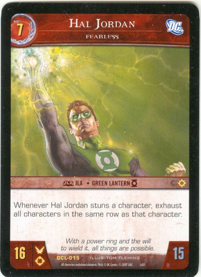 Hal Jordan, Fearless DCL-015 (R) DC Legends VS System TCG
