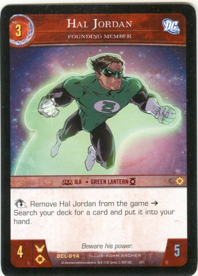 Hal Jordan, Founding Member DCL-014 (R) DC Legends VS System TCG