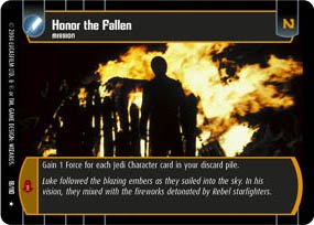 #18 Honor the Fallen (RotJ rare) Star Wars TCG