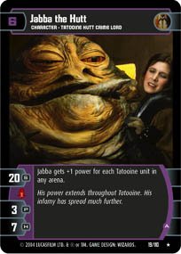#19 Jabba the Hutt (A) (RotJ rare) Star Wars TCG