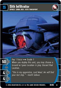 #28 Sith Infiltrator (B) (TPM rare)
