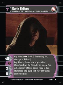#9 Darth Sidious (B) (SR rare)