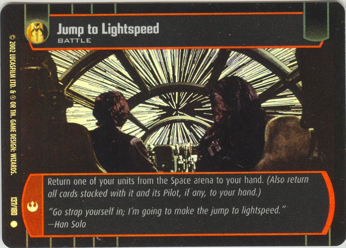 #137 Jump to Lightspeed FOIL ANH