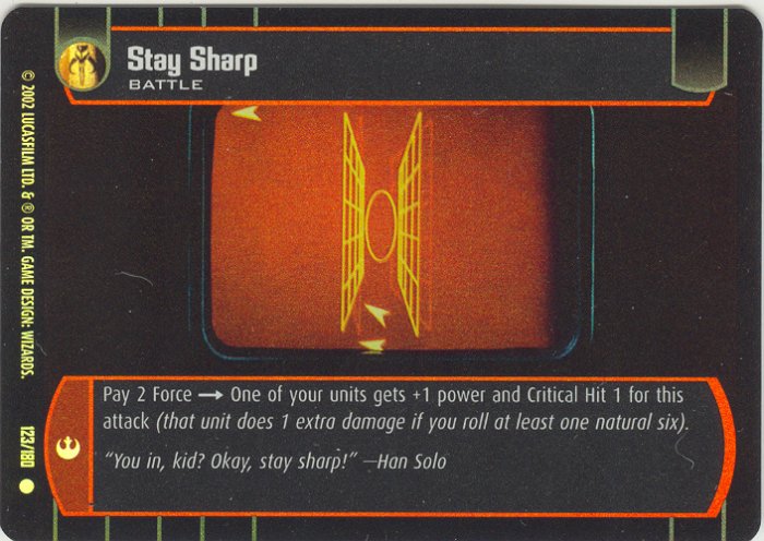 #123 Stay Sharp FOIL ANH