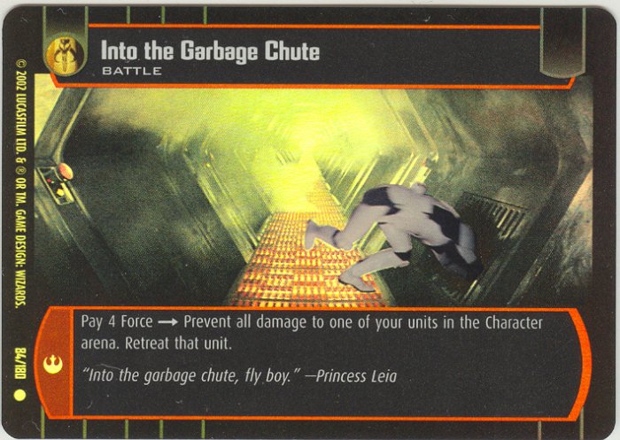 #84 Into the Garbage Chute FOIL ANH