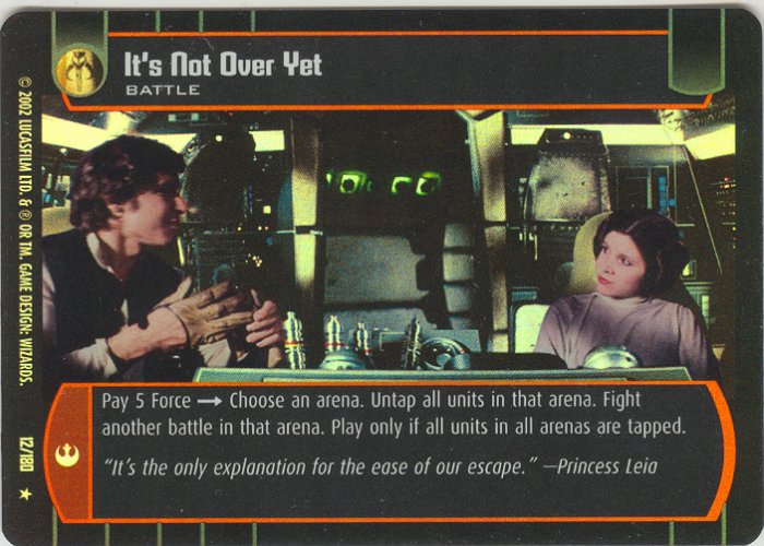 #12 It's Not Over Yet FOIL ANH