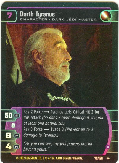 #079 Darth Tyranus (B) FOIL AOTC