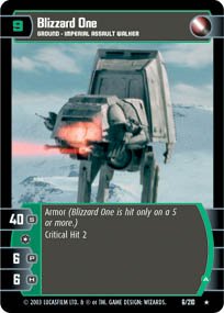 #6 Blizzard One (A) (ESB rare) Star Wars TCG