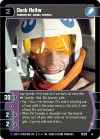 #12 Dack Ralter (A) (ESB rare) Star Wars TCG