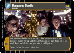 #13 Dangerous Gamble (ESB rare) Star Wars TCG