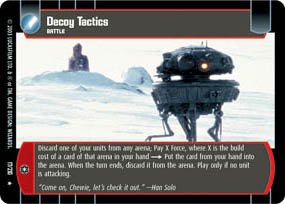 #17 Decoy Tactics (ESB rare) Star Wars TCG